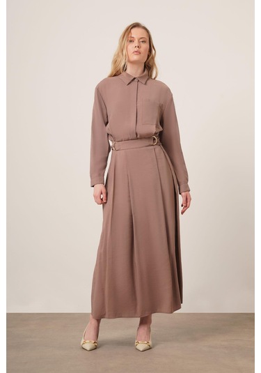 Ftz Women Kadın Modal Etekli Takım Vizon 30714 Vizon