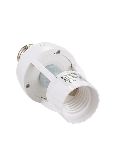 Vkemall E27/b22 Vidalı Kızaklı Entegre Devreli 360 İnsan Algılama Led Lamba Tabanı, Gündüz/gece Otomatik Tanıma, Enerji Tasarruflu, 100-240v