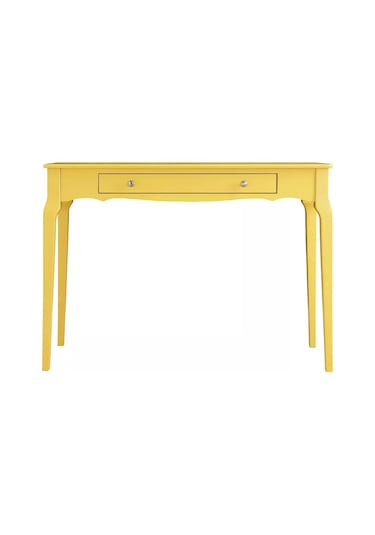 Wooding 110 Cm Masif Sarı Lake Bonamy Çalışma Masası Sarı