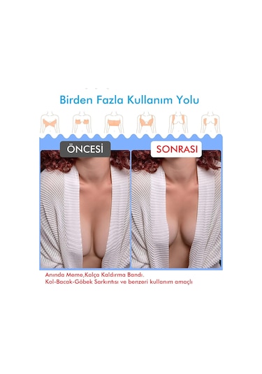 5 Metre Görünmez Göğüs Ped Su Geçirmez Bandı Tekstil