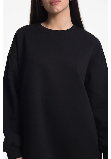 Caya Siyah Kadın Sweatshirt Siyah