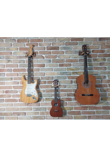 Donizetti Gitar Duvar Askısı Standı Aparatı Ahsap Tasarım