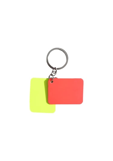 Sarı-kırmızı Kart Anahtarlık
