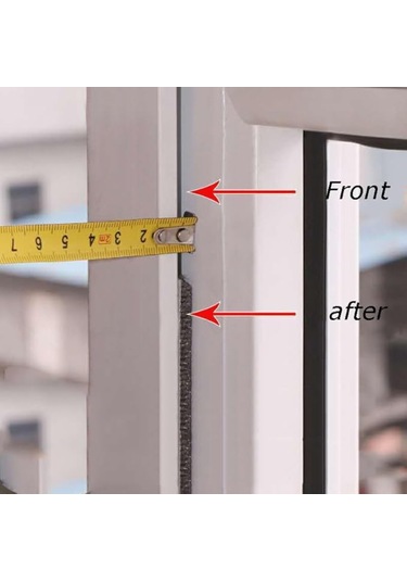 Symbee Pencere Ve Kapı Isı Yalıtımı Fırça Oto Yapışkan Zarfı, 9mm X 23mm Gri, Hava/nefes Kaçıranı Engelleyici, Kayar Pencereler İçin 5-10m Uzunlukta
