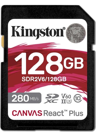 Kingston SDR2V6 Canvas React Plus V60 128 GB SD Hafıza Kartı