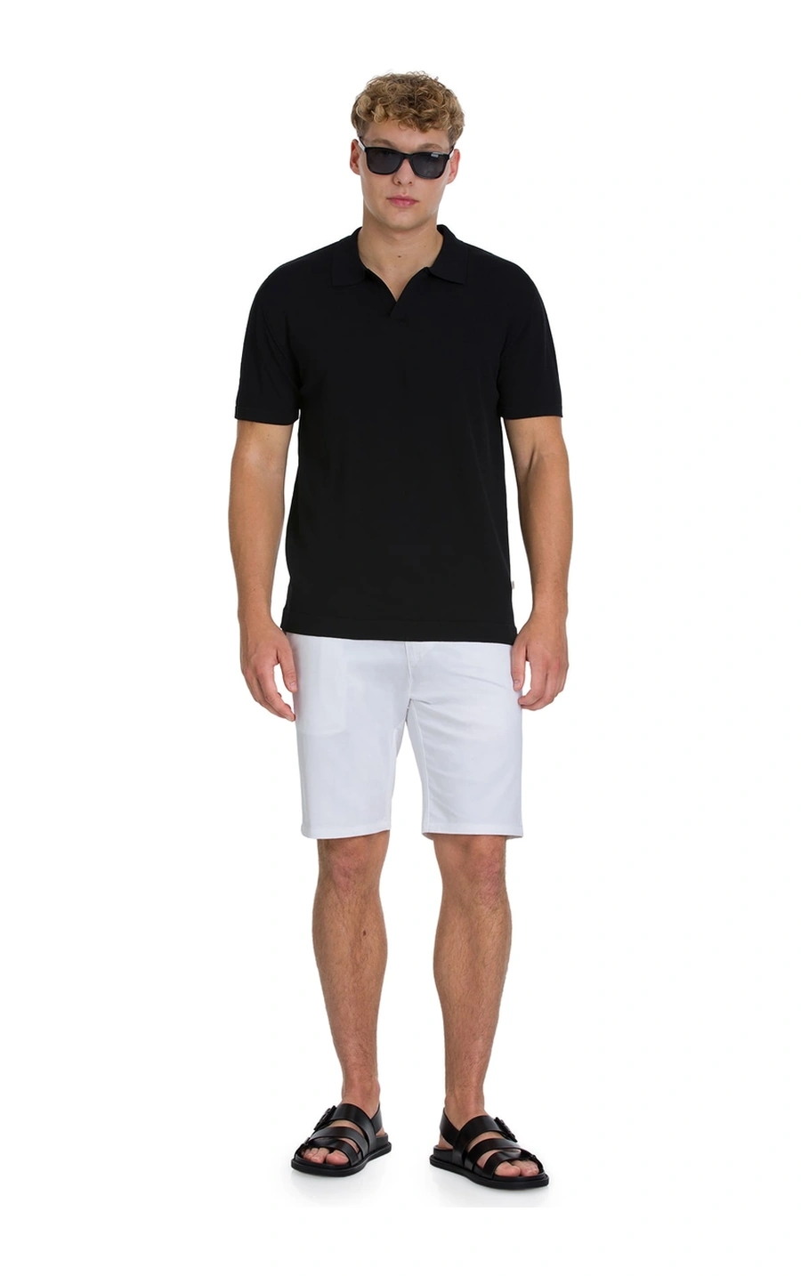 Hatemoğlu Siyah Regular Fit Polo Yaka Rayon Tişört 34640 347711