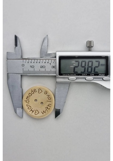 En Büyük Boy 30 Mm Ahşap Handmade Açık Renk Kaban Çeket Hırka Yelek Düğmesi 5 Adet