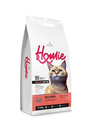 Homie Somonlu Yetişkin Kedi Maması 12 KG