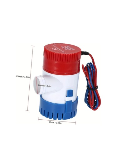 Xuweiwei 1pc 12v Elektrikli Dalgıç Pompa 1100gph Marine Sintine Pompası Tekne Su Pompası