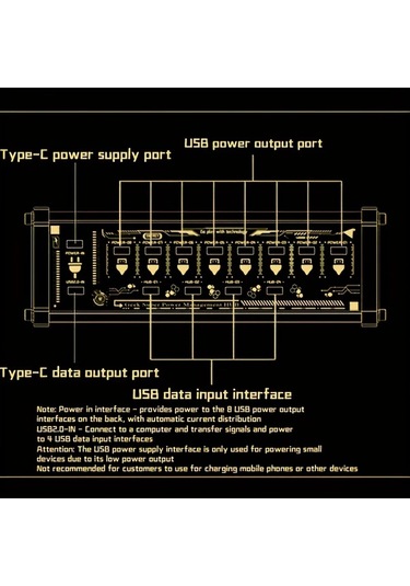 Willowhaven Junehome 8 Portlu Usb Masaüstü Hub Beyaz - Bağımsız Anahtarlar Ve Usb Güç