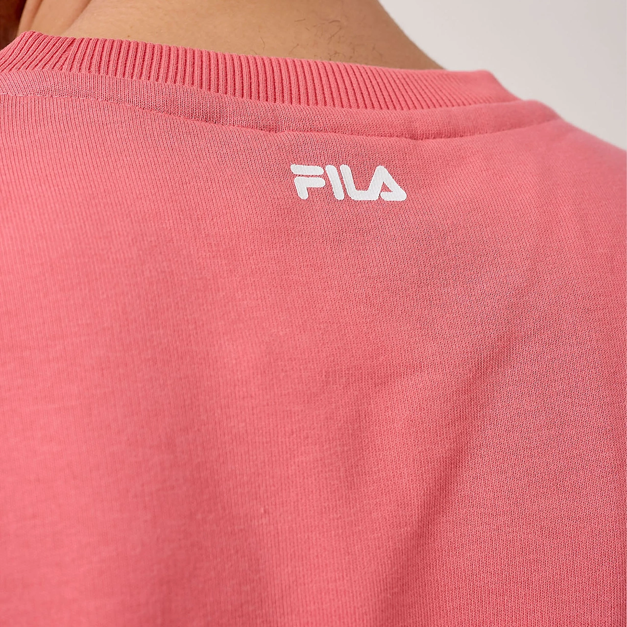 Pembe Fila Erkek Bisiklet Yaka Sweatshirt Barbian Fau0066 Pembe