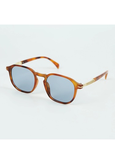 Nelson Leopar Unisex Güneş Gözlüğü Kahverengi