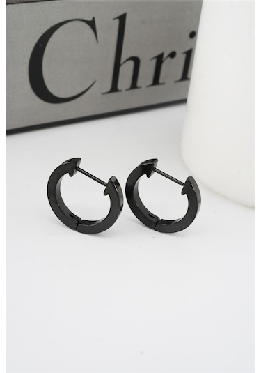 Kadın 316 L Paslanmaz Çelik 2 CM Oval Model Küpe 99258128