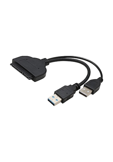 Fortunelane Usb Sata Kablo 3.0 Adaptörü, Sata 3 Usb 2.5 Ssd Hdd Sabit Sürücü Desteği, Siyah