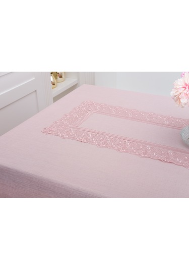 Finezza Gilda Lüx Dantelli Simli Kumaş Pudra Masa Örtüsü  160x220 cm -1467