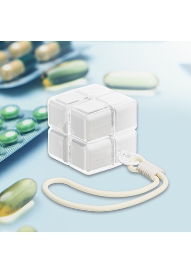 Suntek Seyahat Için Çok Yönlü İlaç Kutusu, Çanta Ve Sırt Beyaz