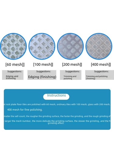 Besthome1 Diamantlı Cam Taşlama Aleti, Seramik Kenar Düzeltici, 100 Ağızlı Zımpara Diski, Profesyonel Polisaj Taşlama Aracı