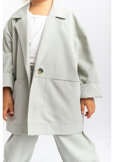 Oliventhekid Unisex Ceketli Takım Mint Mint Yeşili