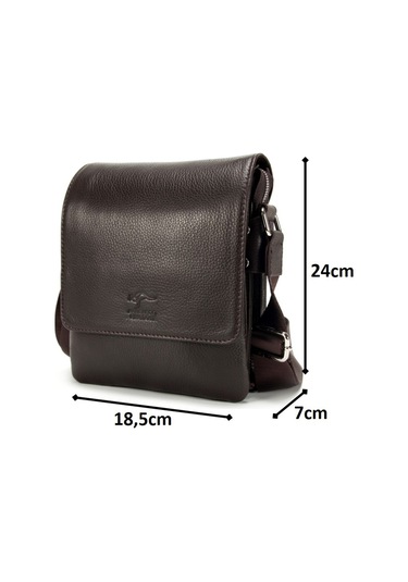 Erkek Postacı Askılı Hakiki Deri Çanta A+ Kangaroo Kıngdom 7279K