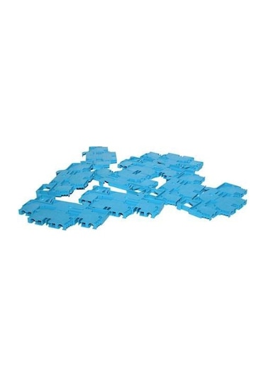 Wieland 2,5 Mm Çift Katlı Yay Baskılı Mavi Klemens - 5 Adet