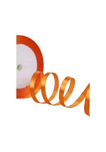 Saten Kurdele 6 Mm Orange 70 Metre