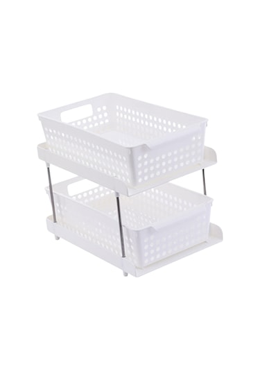 Suntek Mutfak Ayakta Raf Makyaj Malzemesi Tutucu Beyaz