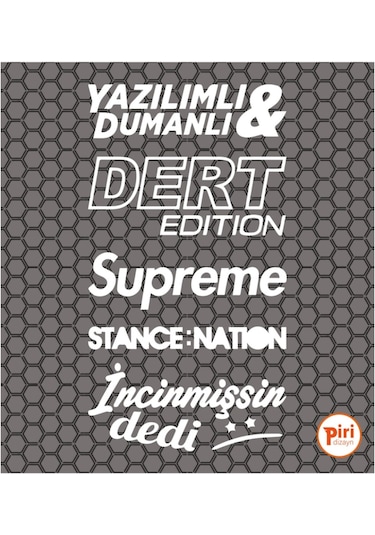 Oto Arka Cam Sticker 40 20 Cm Beyaz Model:35