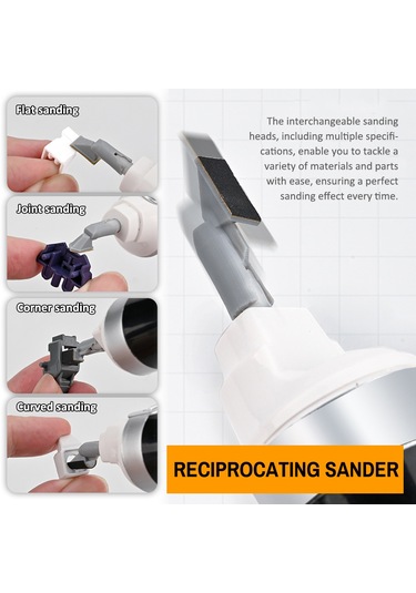 Youtek Hızlı Değiştirme Sistemli 2 Hızlı Şarjlı Titreşimli Zımpara Makinesi - Çok Fonksiyonlu Ve Ergonomik