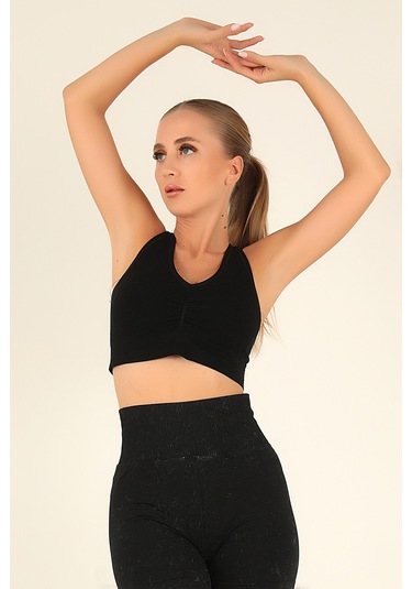 Doremi Çift Kat Kaplı Kalın Askılı Bralet Siyah-s-m siyah