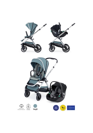 Kanz Explorer Autofold Travel Sistem Bebek Arabası Hunter Green