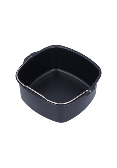 Shineyee 22cm Kare Kek Kalıbı - Hd9925/hd9860/hd9905/01 Hava Fritözü Aksesuarı, Yemek Grubu Demir, Yıkama Makinesine Uygun, Fırın Malzemesi Diğer