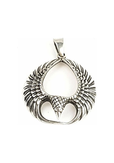 Kartal Figürlü Gümüş Kolye Ucu (452206618)