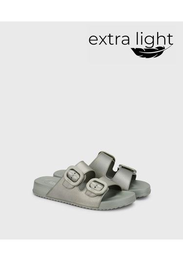 Igor S10345 Habana Metal Kadın Terlik Yeşil Yeşil