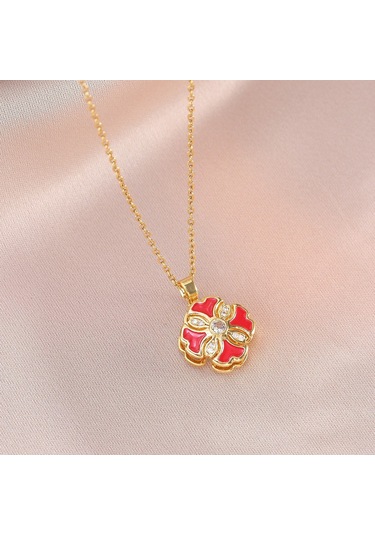 Bayan Kolye: Moda Estetiği Titanyum Çelik Kolye No.198 Çok REnkli