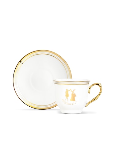 Madame Coco Mireille 4'lü Kahve Fincan Takımı - Renkli - 90 Ml Çok Renkli