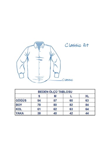 Açık Mavi Klasik Kesim Uzun Kol Düz Renk Erkek Gömlek // 150-3 Açık Mavi (345591907) Açık Mavi