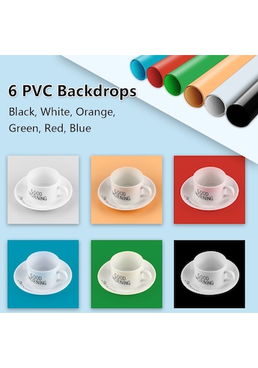 Puluz 30 CM Katlanır Yüksek 97 CRI Halka Işık Fotoğraf Aydınlatma Stüdyosu Çekim Çadır Kutusu Kiti Siyah