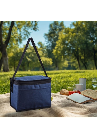 Dolıty Soğutucu Tote Çanta Omuz Askılı Alışveriş Mavi Mavi