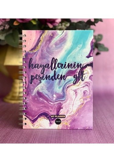 Hayallerinin Peşinden Git Tasarımlı Konuşan  Ajanda