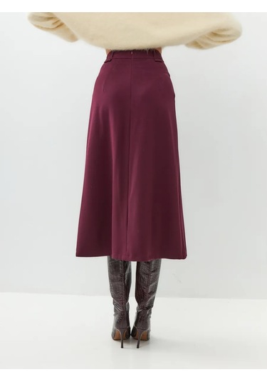 Iltanı Klasik Bayram Eteği 295748439 Şarap Rengi