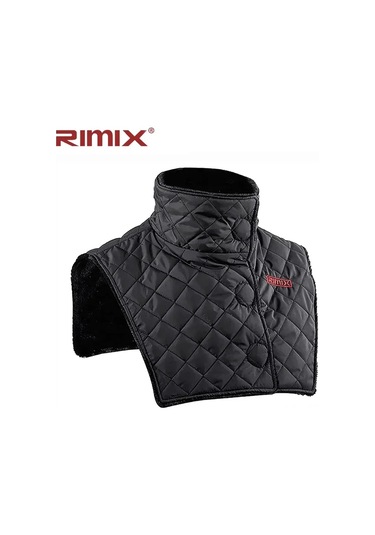 Xiyyadms Motosiklet Kışlık Kolluk: Islaklastırılmış Yün Döşeme, Rüzgar Engellici, Boyun Ve Gövde Isısı Sağlar - Siyah, Tek Boyut