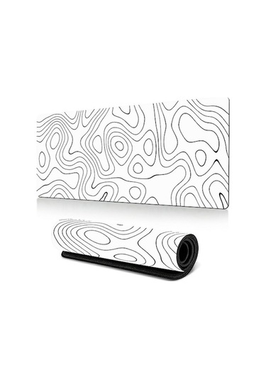 Cbtx 300 X 600 X 3mm Soyut Desenli Kauçuk Mouse Pad Kaymaz Büyük Mouse Mat - Stil T Stil T