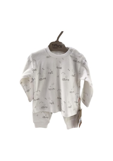 Tiffany Route-8413 Organik Alt & Üst Takım - Ekru