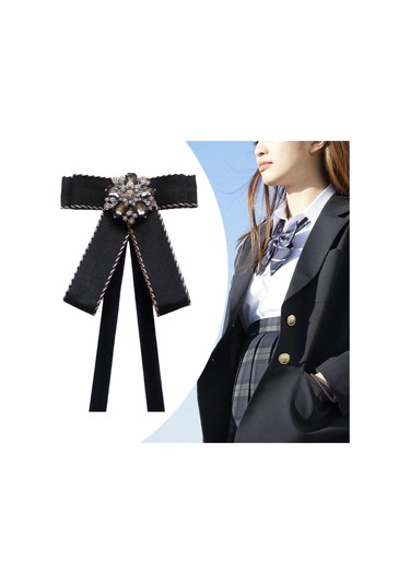 Homyl Takım Bluz Giyim Aksesuarları Için Kravat Bow Tie Siyah Çok Renkli