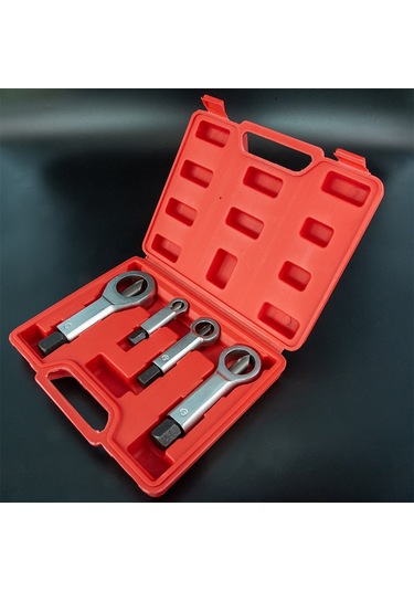 Geeksen Ev İçin Paslı Somun Ve Cıvata Açıcı, 4'lü Set Cr-v Çelik Malzeme, Somun Ayırıcı Ve Kırıcı Araç