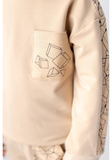 Zeyland Erkek Çocuk Cep Detaylı Sweatshirt-bej Bej