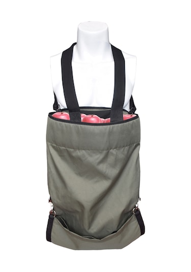 Monyee Askeri Yeşil Hasat Apronu, 600d Oxford Kumaş, Büyük Kapasiteli Sebze Meyve Toplama Çantası, Bahçe Çiftlik İçin Dayanıklı