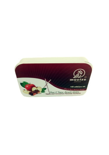 Mucize 2"li Set Elma-tarçın Aromalı Kürdan Metal Kutu Doypak
