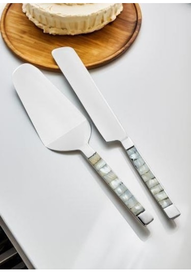 The Mia Pearl Pasta Servis Takımı White 2 Parça Ckb0174