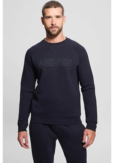 Guess Erkek Sweatshirt Lacivert